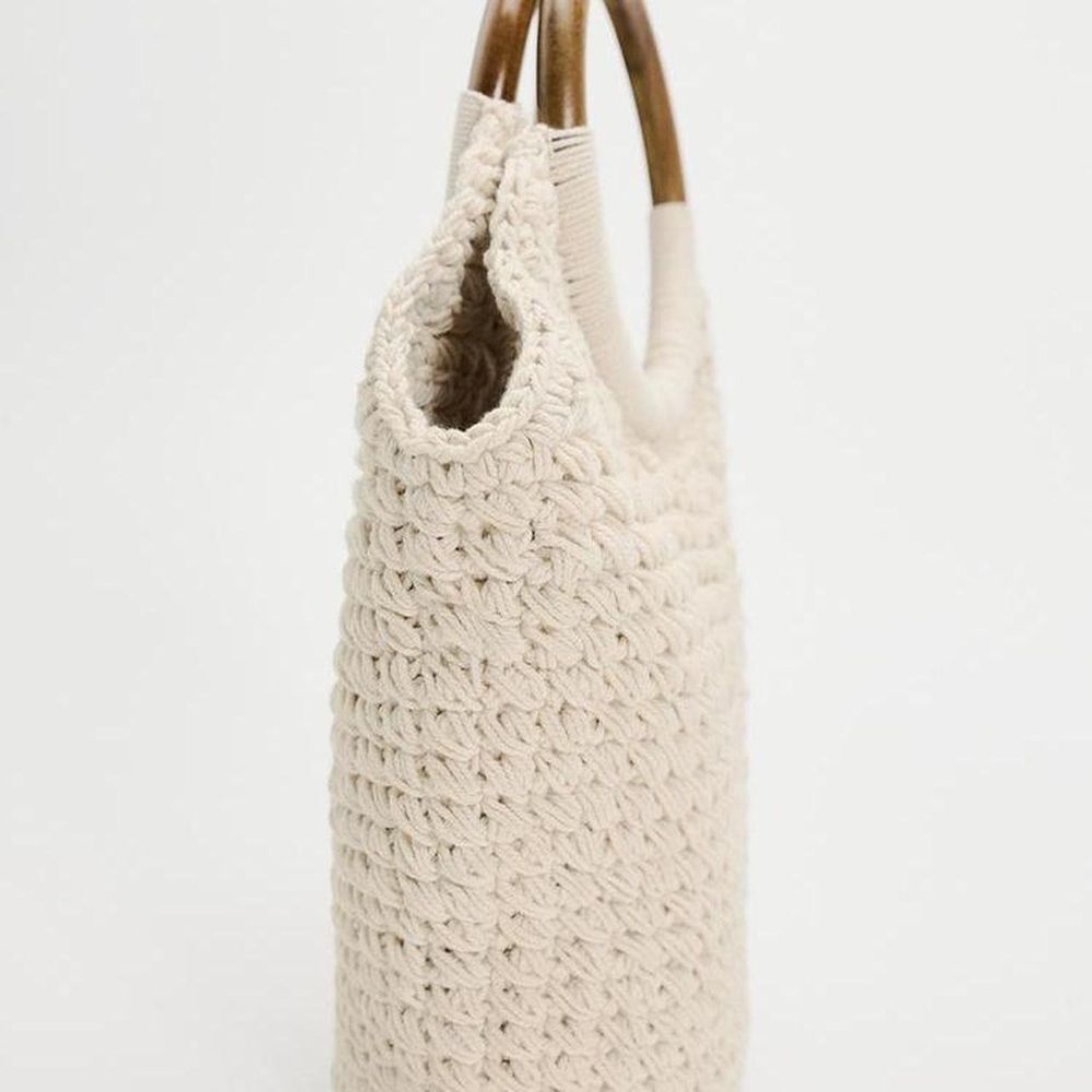Zara Macramé bucket bag - Picture 7 of 11